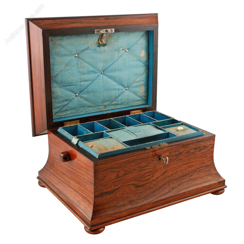 Antiques Atlas Rosewood Sewing Or Needlework Box