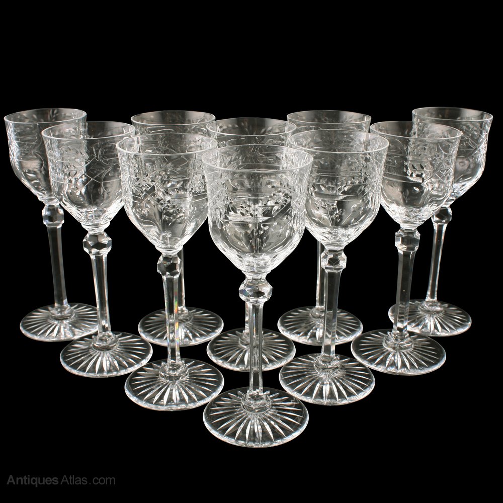 Antiques Atlas Set Of Ten Liqueur Glasses