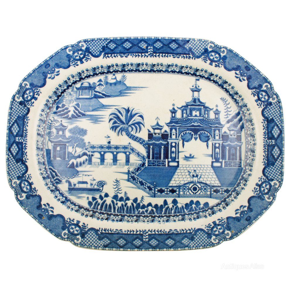 Antiques Atlas Staffordshire Pottery Meat Dish