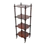 Victorian Four Tier Rosewood Whatnot