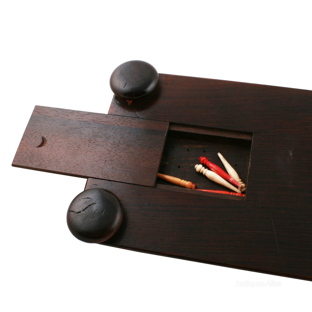 Antiques Atlas Victorian Rosewood Cribbage Board