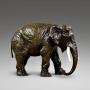 A Bronze Elephant Attributed To Bergmann