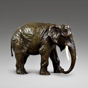 A Bronze Elephant Attributed To Bergmann