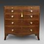 A George IV mahogany bow-fronted chest