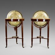 A Pair Of 15" Library Globes By G & J Cary