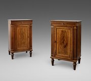A Pair Of Mahogany Bedside Cupboards