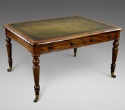 A Quality Mahogany Partners Writing Table
