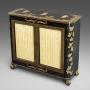 A Rare Regency Pen-Work Side Cabinet