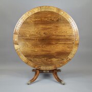 A Regency Rosewood & Brass Inlaid Centre Table