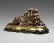 A Superb Bronze Lion By Paul-Édouard Delabrièrre
