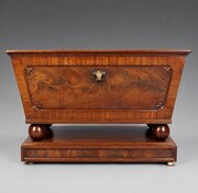 A Superb Regency Flame Mahogany Wine Cooler