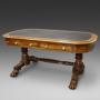 A superb library table attributed to Gillows