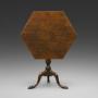 An unusual Georgian hexagonal tripod table
