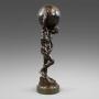 Bronze Figure Of Atlas By Abraham Broadbent
