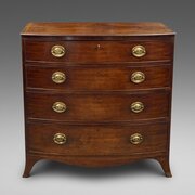 George III Mahogany Bow-Fronted Chest