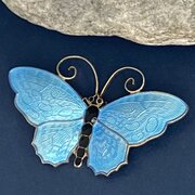 David Andersen Norwegian Silver & Enamel Brooch