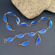 David Andersen Silver & Enamel Necklace + Earrings