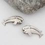 Georg Jensen Danish Silver Dolphin Earrings #219