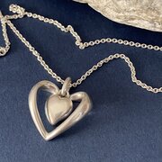 Georg Jensen Danish Silver Heart Pendant 2006