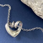 Georg Jensen Danish Silver Heart Pendant 2001