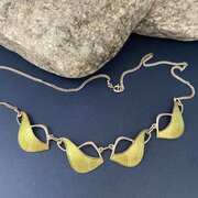 Ivar Holth Norwegian Silver & Enamel Necklace