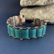 Kristen Hestenes Norwegian Silver Enamel Bracelet 