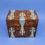 Victorian Figured Walnut Gothic Scent Bottle Box