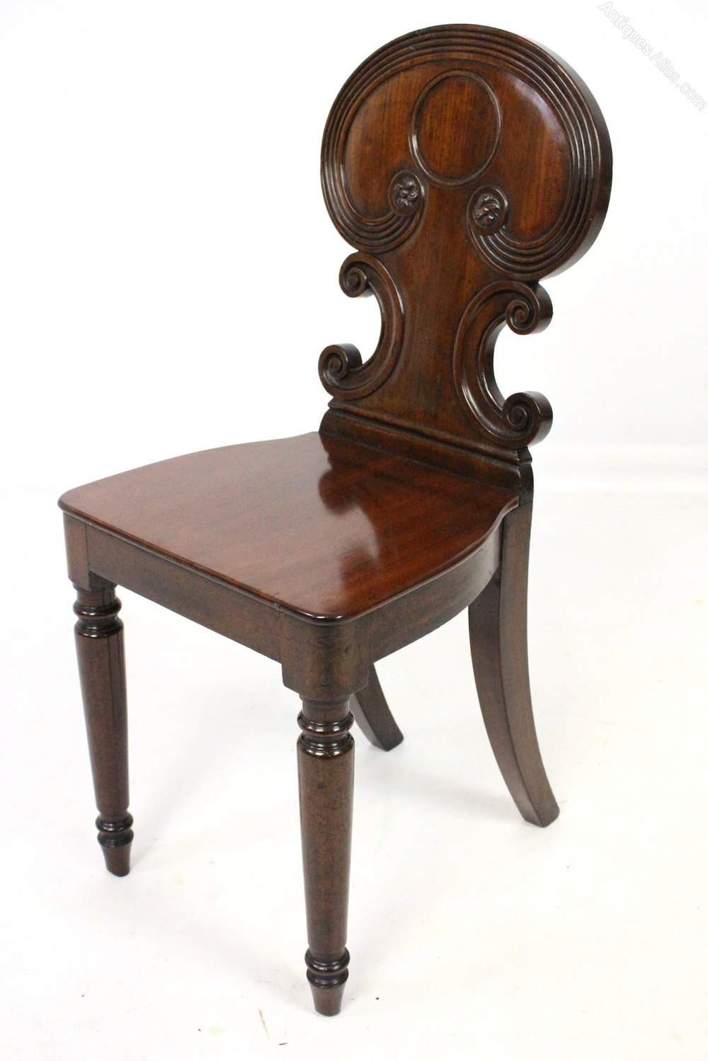 Victorian Mahogany Hall Chair Smaller Dimensions Antiques Atlas