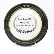 Black And Gold Gateshead Pottery Religious Plaque