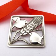 Georg Jensen Sterling Silver Bird Brooch 250