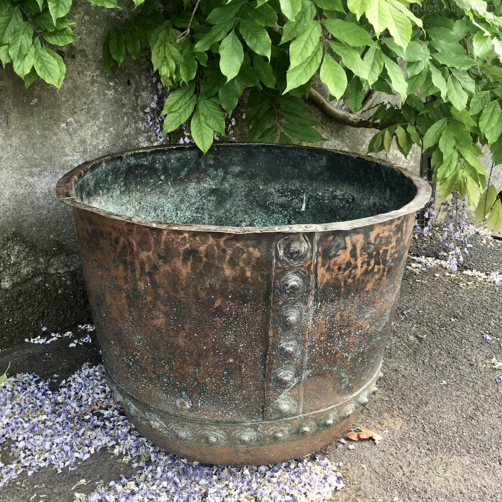Antiques Atlas Victorian Riveted Copper Log Bin