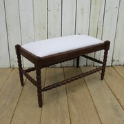 Antique English Oak Bobbin Stool