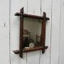 Antique French Faux Bamboo Mirror