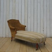 Antique Napoleon III Daybed Chaise Longue