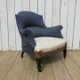 Antique Napoleon III Tub Chair