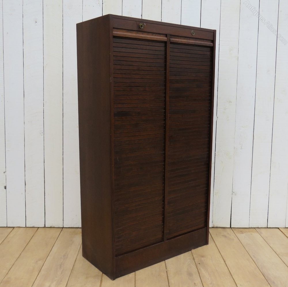 Antiques Atlas Double Tambour Front Haberdashery Filing
