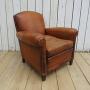 French Leather Club Chair