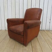 French Leather Club Chair