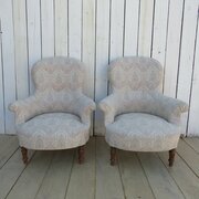 Pair Of Antique Napoleon III Armchairs