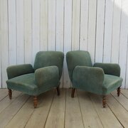 Pair Of Antique Napoleon III Armchairs
