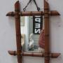 mirror  faux bamboo