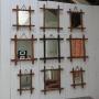 Set Of Nine Antique Faux Bamboo Mirrors