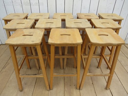 Antiques Atlas Tall Vintage School Lab Bar Stools as989a548 HA7109