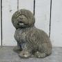 Weathered Garden Stone Dog Ornament