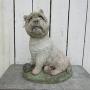 Weathered Garden Stone Dog Ornament