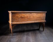 17th Century Elm Six Plank Coffer