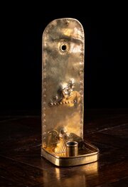 19th Century Brass Wall Reflector Candle Holder
