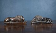 19th Century Bronze Lions After Anthony Canova