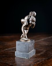 Bronze Putti Piggybacking After Leonhard Kern