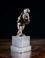 Bronze Putti Playing Piggyback After Leonhard Kern